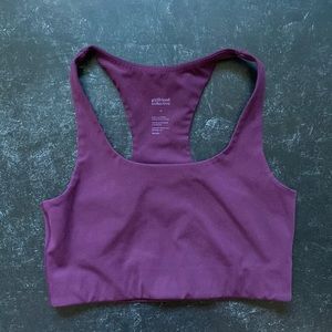 Girlfriend Collective Paloma Bra in Plum Size M